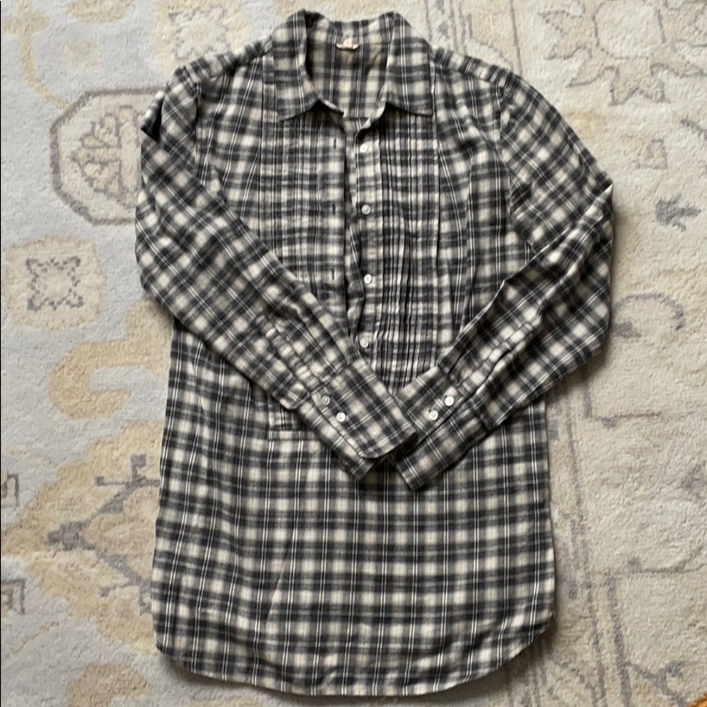J. Crew plaid flannel tunic